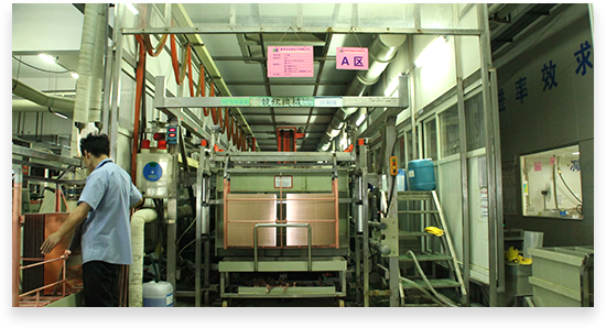 Copper plate tram room